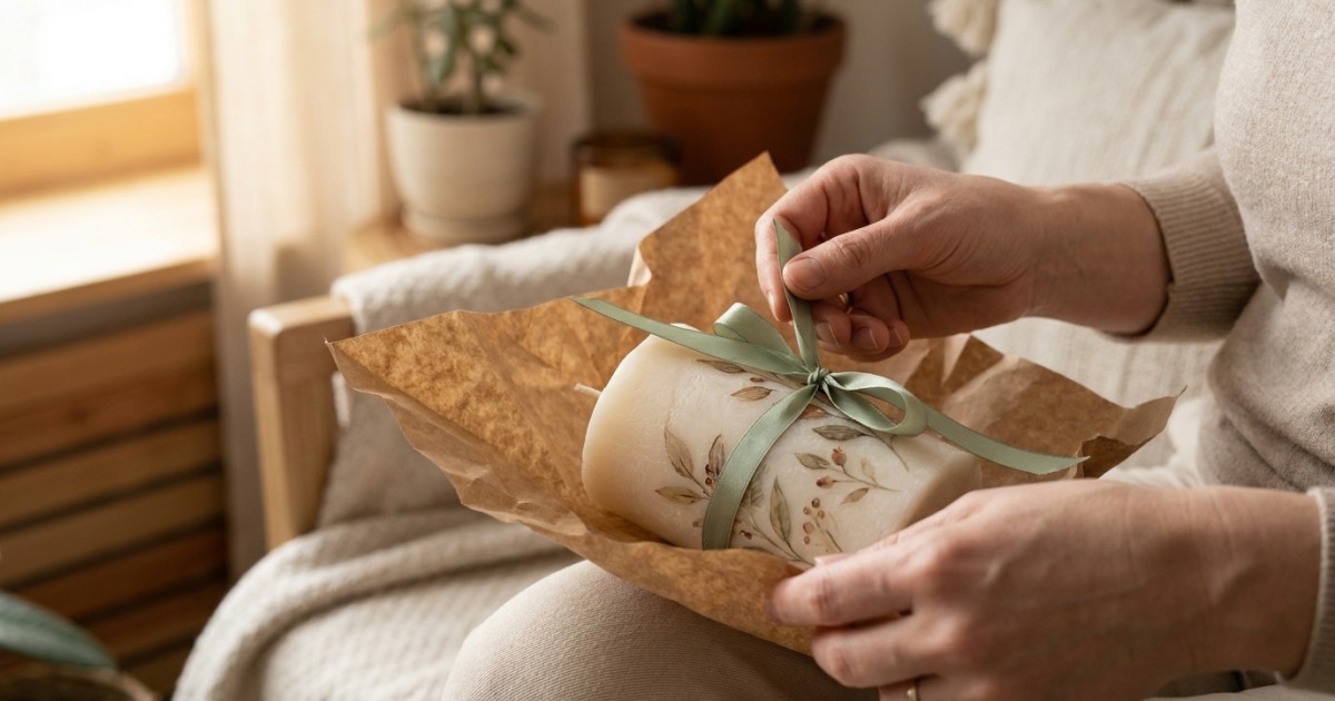 Handgemaakte kaarsen als cadeau