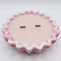 Marmeren Veenbessen Kaars - Wit / Roze / Veenbessen, Sinaasappel