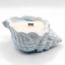 Kaars Vlnka - Blauw / Vanille