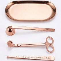 Kaarsverzorgingsset 4-in-1 - Roze-goud