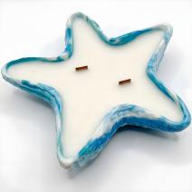 Geurkaars Aanraking van de zee - Blauw / Groen / IJslandse kokosnoot