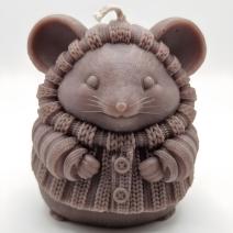 Kaars Muis - Bruin / Vanille