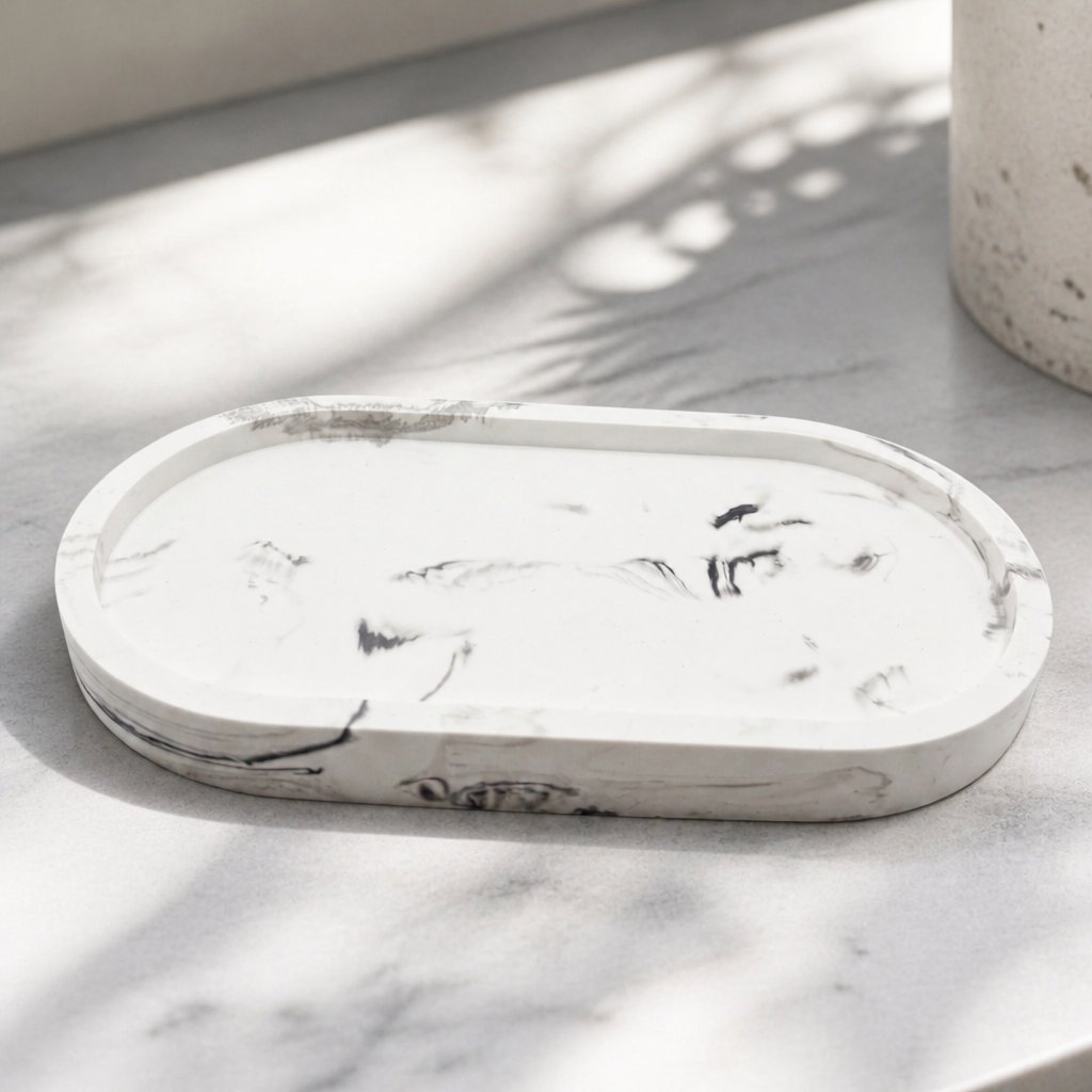 Design dienblad Classic - Wit / Zilver